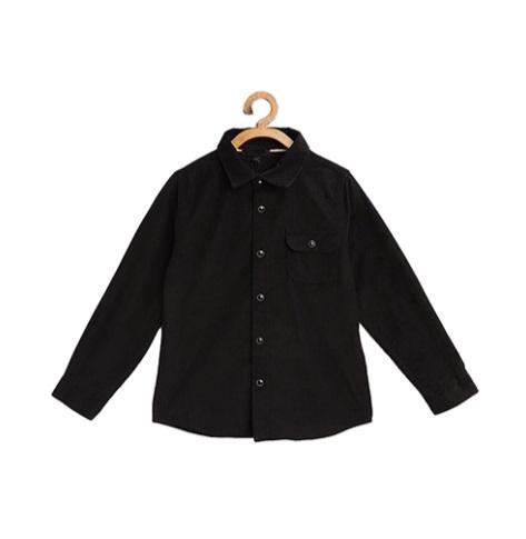 Boys Full Sleeve Black Shirts
