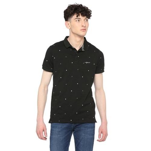 Integriti Black Regular Fit T-Shirts For Men's