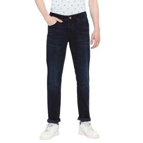 Integriti Ink Blue Skinny Fit Solid Jeans For Men's