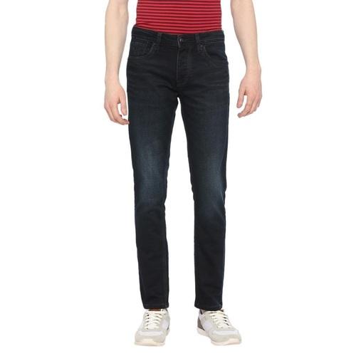Integriti Indigo Blue Slim Fit Solid Jeans For Men's