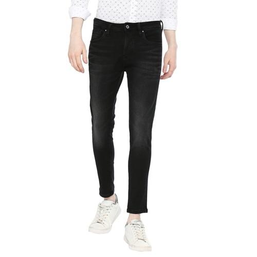 Integriti Coal Black Javelin Fit Solid Jeans For Men's