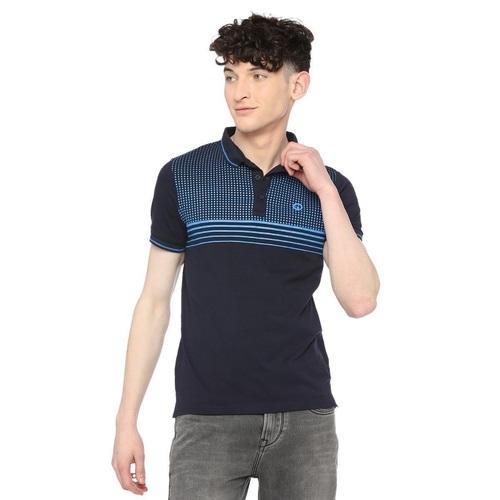 Integriti Navy Regular Fit T-Shirts For Men's