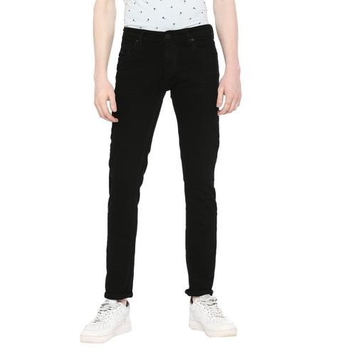 Integriti Black Slim Fit Solid Jeans For Men's