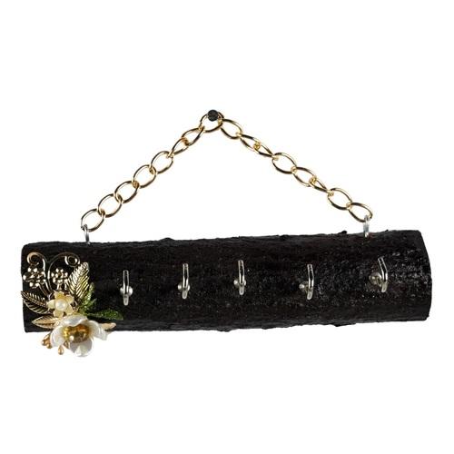 Wooden Log Keyholder