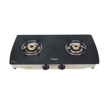 BESTEM 2 Burner Stove with Slim Body - Black Finish | Caps India