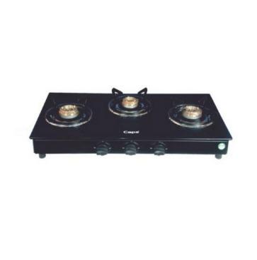 PRIDAL 3 Burner Induction Gas with Slim Body Black Finish