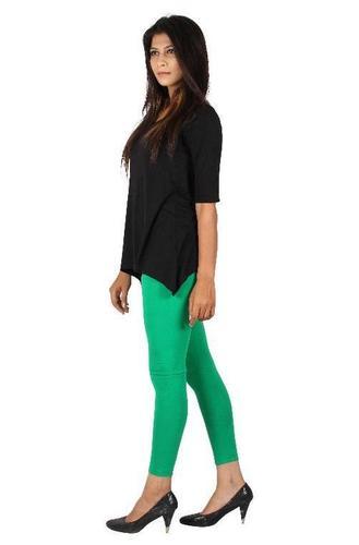 Green Ankle Length Leggings