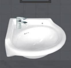Plain Wash Basin - Corner 16X16