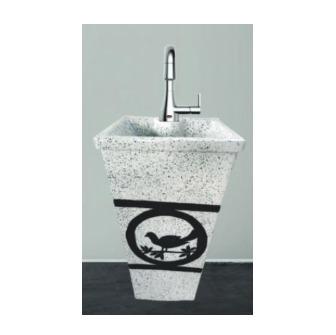 One Piece Wash Basin Damru - 8008