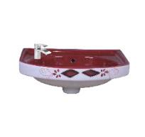 Rani Vitrosa Wash Basin - Burgundy