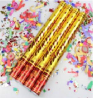 Party Poppers Golden