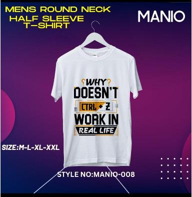 Mens Round Neck Half Sleeve T Shirts