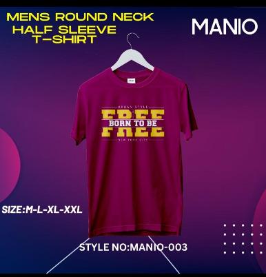Mens Round Neck Half Sleeve T Shirts