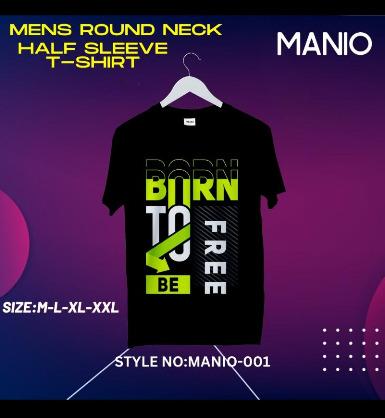 Mens Round Neck Half Sleeve T Shirts