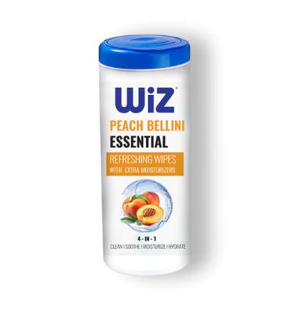 Peach Bellini Refreshing Wipes Cannister 
