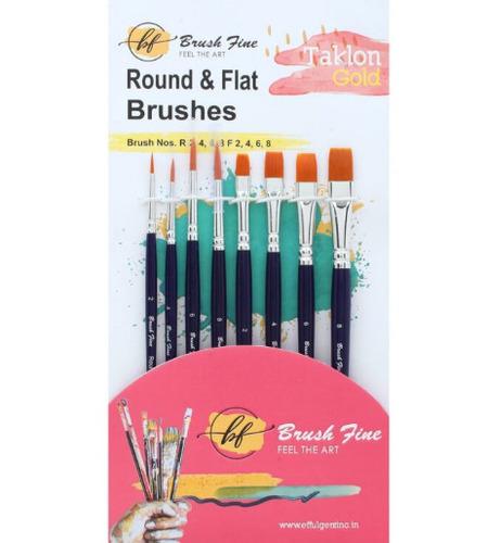 Brush Fine Synthetic Hair Mix Brush Set 