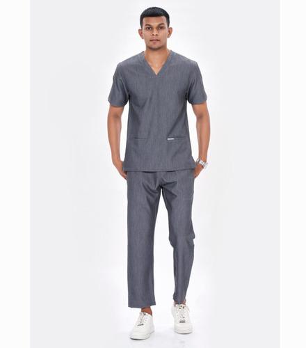 Raven Charcoal Grey V Neck Male Staff Uniform
