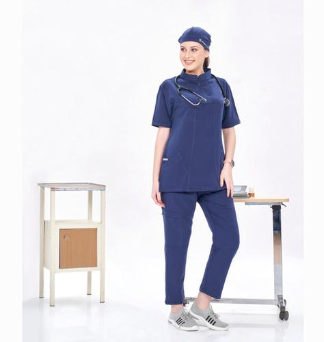 Phoenix Zipper Navy Blue Female Staff Uniform