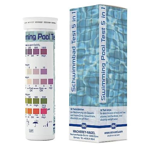Macherey Nagel Swimming Pool 5 in 1 Test Strips (50 strips)