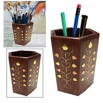 Sheesham Wood Pen Holder 