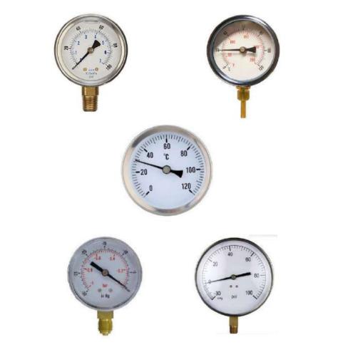 Gauges, Thermometers, Pressure Gauges, Vacuum Gauge 