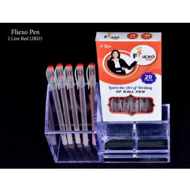 Fliexo 2 Line Red Ball Pen (2RD)