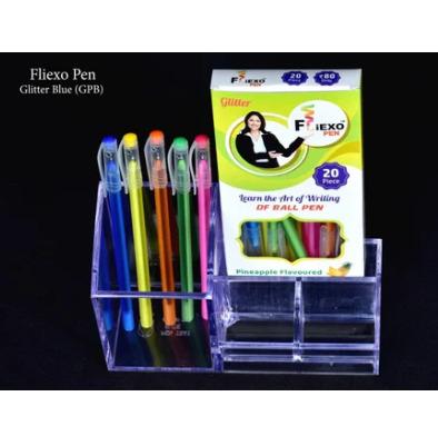 Fliexo GPB Glitter Blue Pen