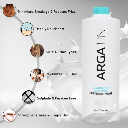 Argatin Clarifying Shampoo Pre-Treatment Hair Repair Shampoo