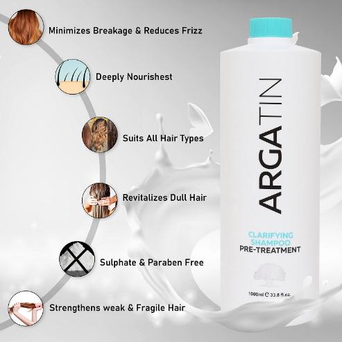 Argatin Clarifying Shampoo Pre-Treatment Hair Repair Shampoo