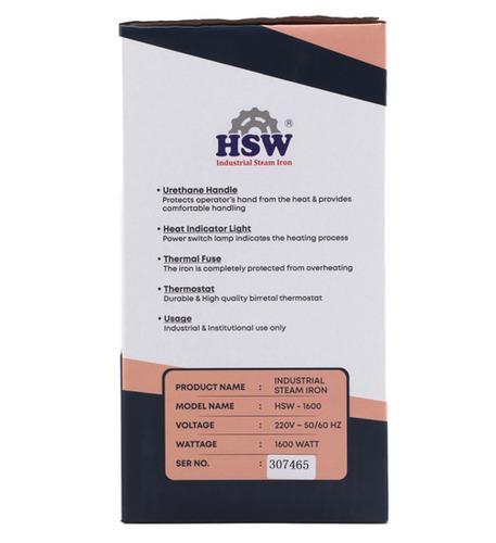 HSW-1600 Industrial Steam Iron