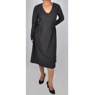 Full Sleeves with Deep V neck dress 