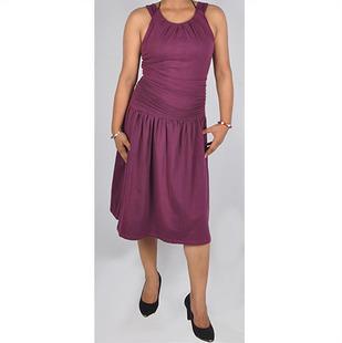 Formal Gather Design Tunic Dress with low back 