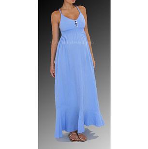 Ankle length strap gown 