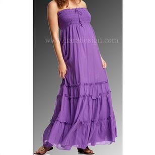 Maxi Dress with Frill  