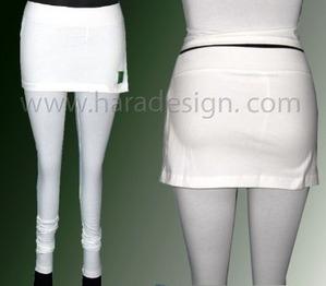 Yoga leggings with skirt 