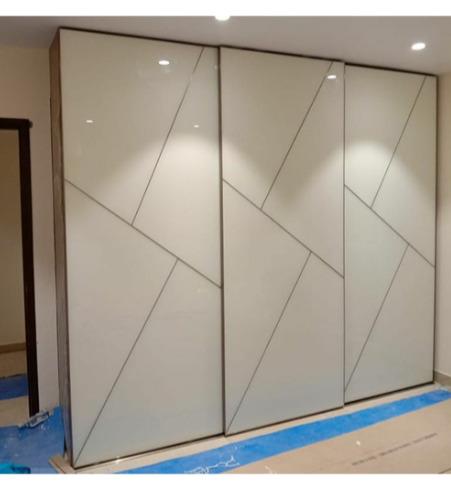 White Overlay Sliding Profile Doors