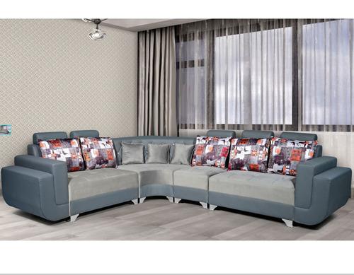 R Corner 6 Seater Sofa Set 2+2+1+CR