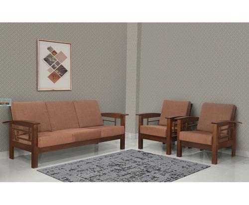 M Wood-2 Sofa Set 3+1+1