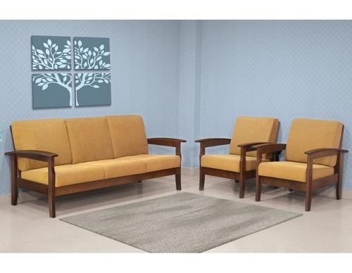 M Wood-1 Sofa Set 3+1+1