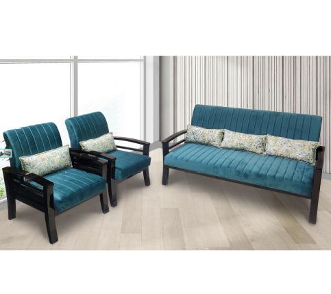A Wood Sofa Set 3+1+1