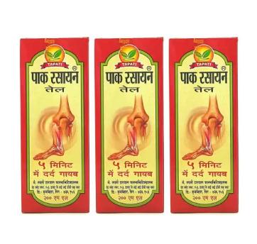 PAK RASAYAN TAIL 100 ML For Pain Relief Within 5 Minuets  (Pack of 3)