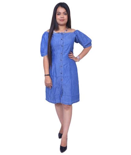 Fashionable Denim Dress for Women, Girls