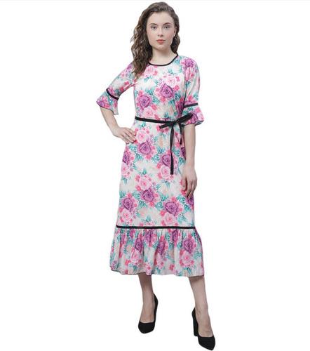 Bardot Printed Georgette Dress 