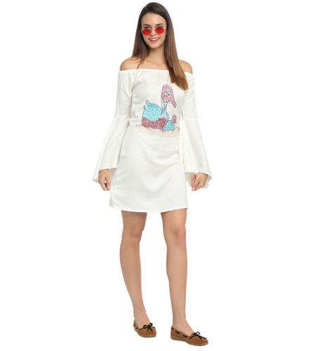 Embroided Rayon Dress