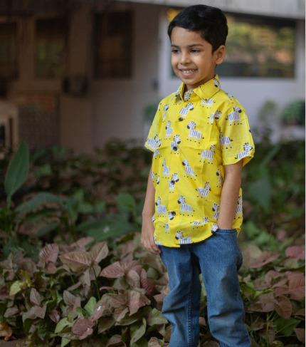 Zebra print casual shirt