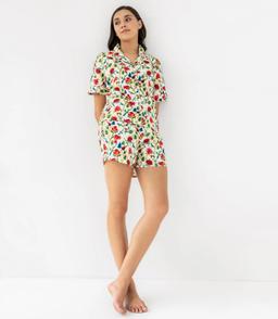 BLOOMING PETALS SHORTS SET