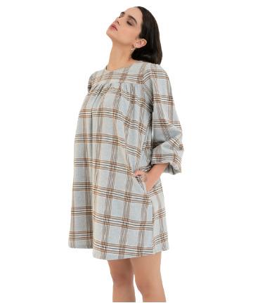 JAMIE LOOSE PLAID DRESS