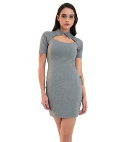 DION COLLAR DRESS