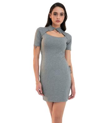 DION COLLAR DRESS