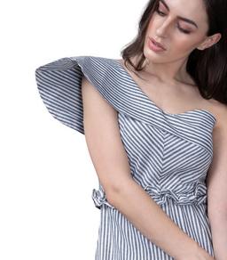 Striped Mini Shift Dress